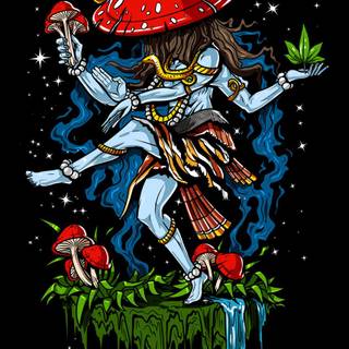 Trippy Shiva wallpaper