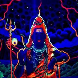 Trippy Shiva wallpaper
