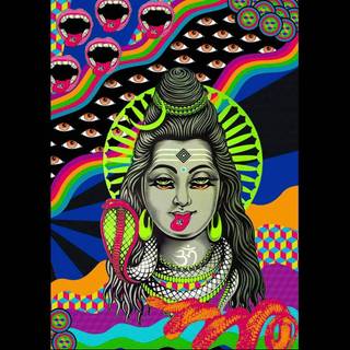 Trippy Shiva wallpaper