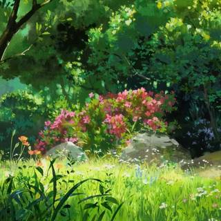 Ghibli nature wallpaper