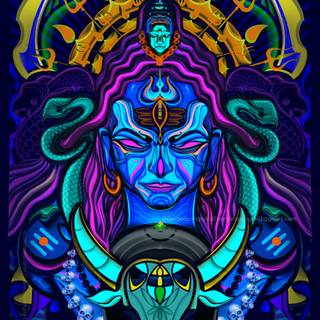 Trippy Shiva wallpaper