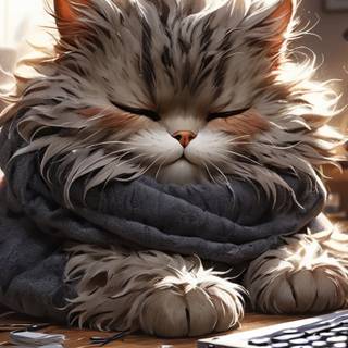 Hacker cat wallpaper