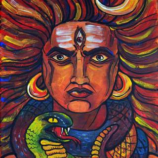 Trippy Shiva wallpaper