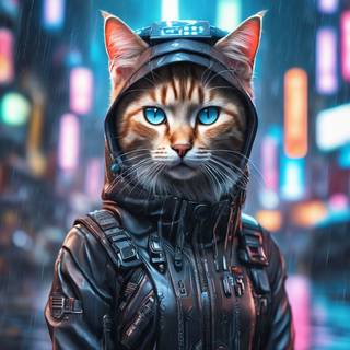 Hacker cat wallpaper