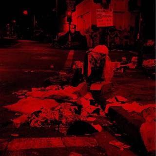 Red street wallpaper