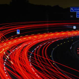 Red street wallpaper