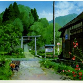 Ghibli nature wallpaper