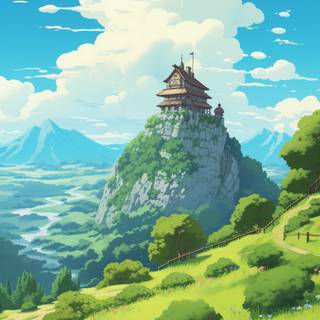 Ghibli nature wallpaper