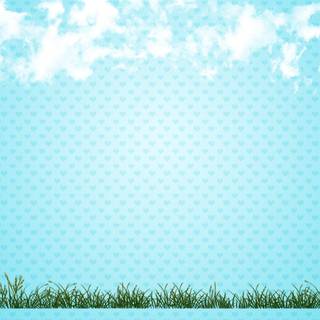 Hello Kitty desktop blue wallpaper