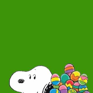 iPhone Charlie Brown Easter wallpaper
