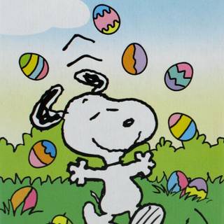 iPhone Charlie Brown Easter wallpaper