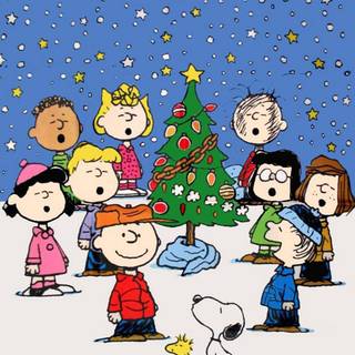 Peanuts Christmas iPhone wallpaper