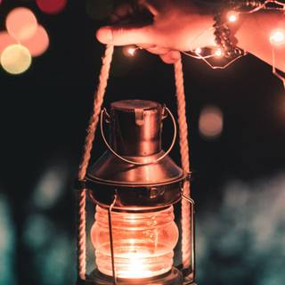 iPhone lamp wallpaper