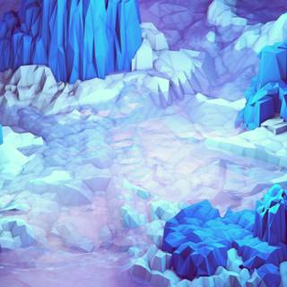 Icy blue wallpaper