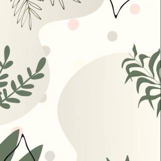 Boho plants wallpaper