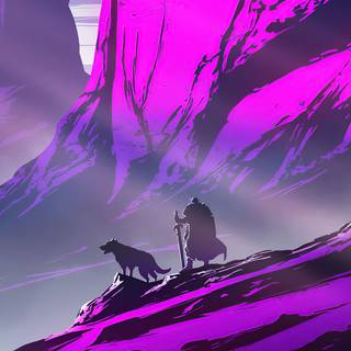 4k HD purple wallpaper