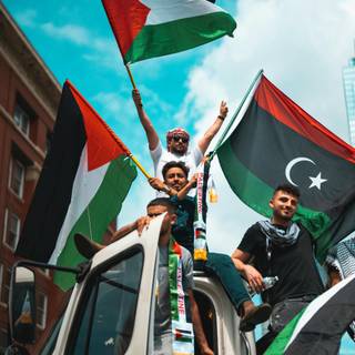 Palestine flag 4k wallpaper