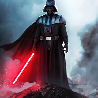 Darth Vader mobile 4k wallpaper