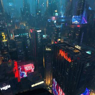4k futuristic city wallpaper