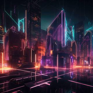 4k futuristic city wallpaper