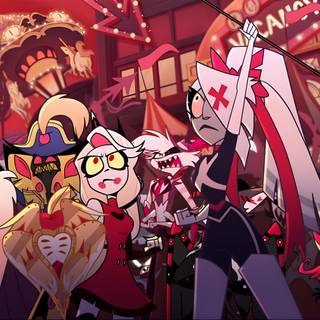 4k Hazbin Hotel wallpaper