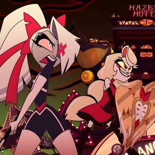 4k Hazbin Hotel wallpaper
