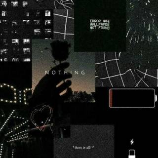 Aesthetic iPhone black wallpaper