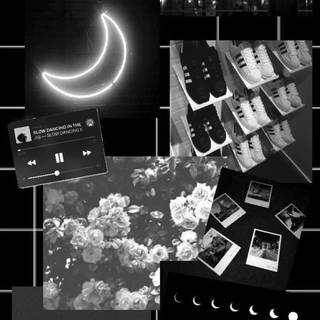 Aesthetic iPhone black wallpaper