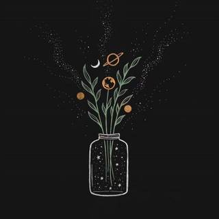 Aesthetic iPhone black wallpaper