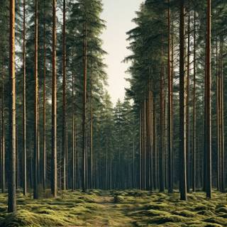 iPhone woods wallpaper