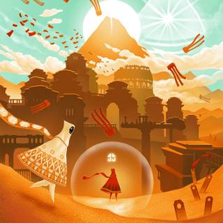 Journey game phone wallpaper
