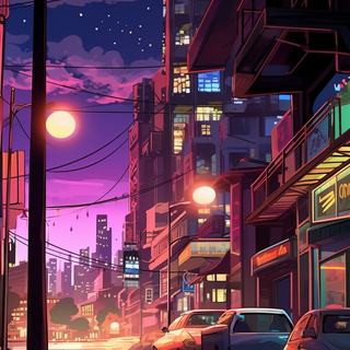 Aesthetic city phone wallpaper