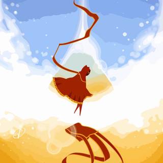 Journey game phone wallpaper