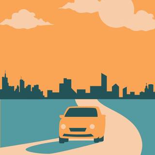 Minimalist car phone wallpaper