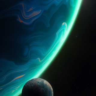 Blue planet iPhone wallpaper