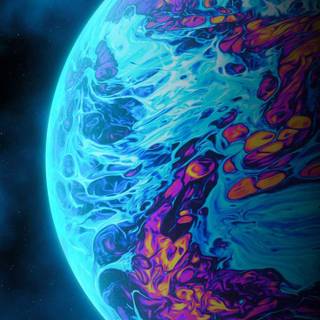 Blue planet iPhone wallpaper