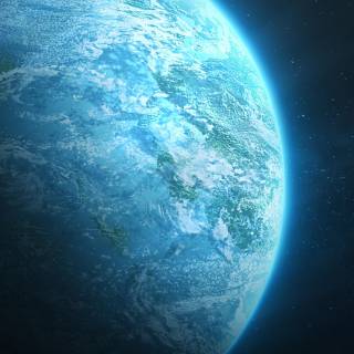 Blue planet iPhone wallpaper