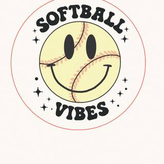 Softball phone wallpaper