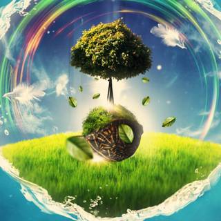 Phone tree wallpaper