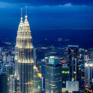 Night city mobile wallpaper