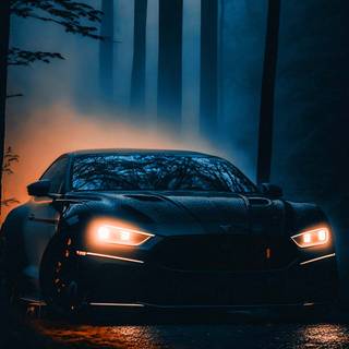 Dark car iPhone wallpaper