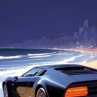 Minimalist car phone wallpaper