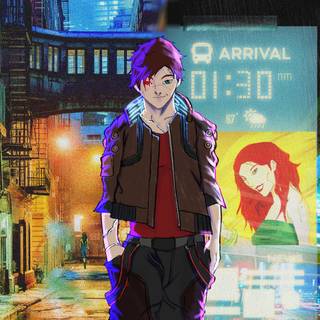 Cyberpunk 2077 anime wallpaper