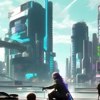 Cyberpunk 2077 anime wallpaper