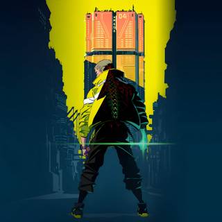 Cyberpunk 2077 anime wallpaper