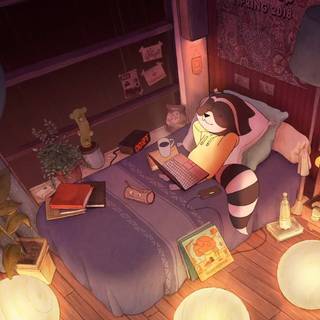 Lofi girl desktop wallpaper