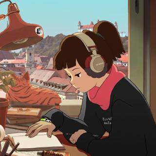 Lofi girl desktop wallpaper