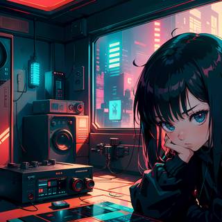 Lofi girl desktop wallpaper