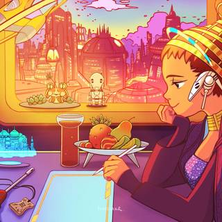 Lofi girl desktop wallpaper