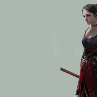 Warrior girl desktop wallpaper